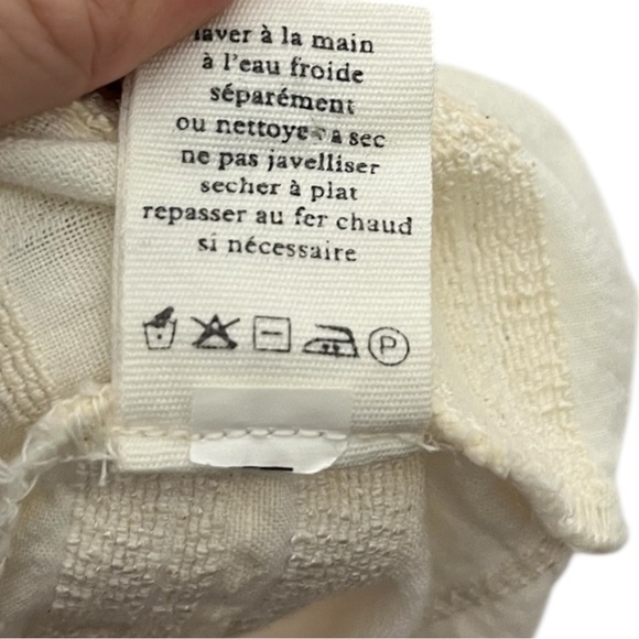 Ace & Jig Belted Tunic Dress Women's Small Cream Stripe Gauze Boho Chic Style - Picture 6 of 8